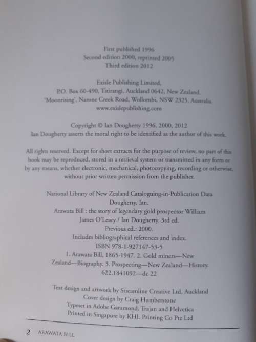 Arawata Bill ~ Ian Dougherty