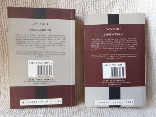 Sansevero I and II ~ Andrea Giovene (two books)