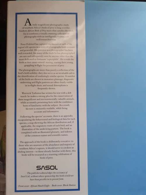 Southern African Birds of Prey ~ Pickford / Tarboton