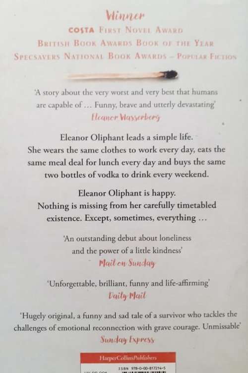 Eleanor Olifant is Completely Fine ~ Gail Honeyman