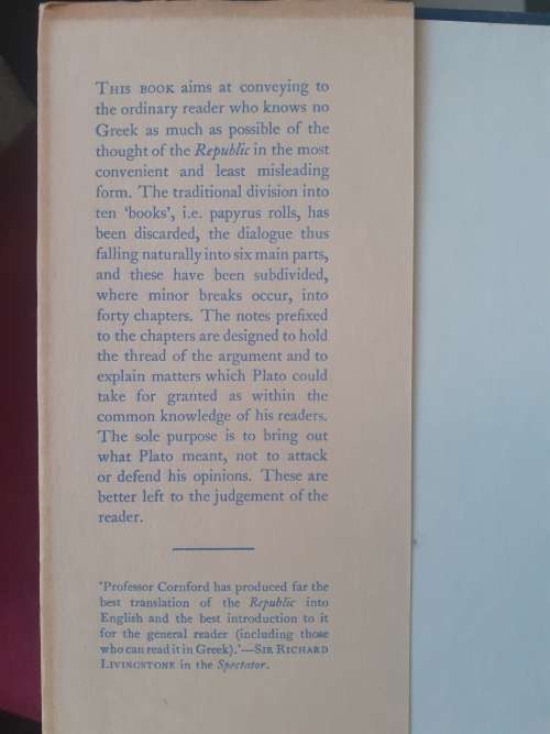 The Republic of Plato ~ translated by F.M Cornford