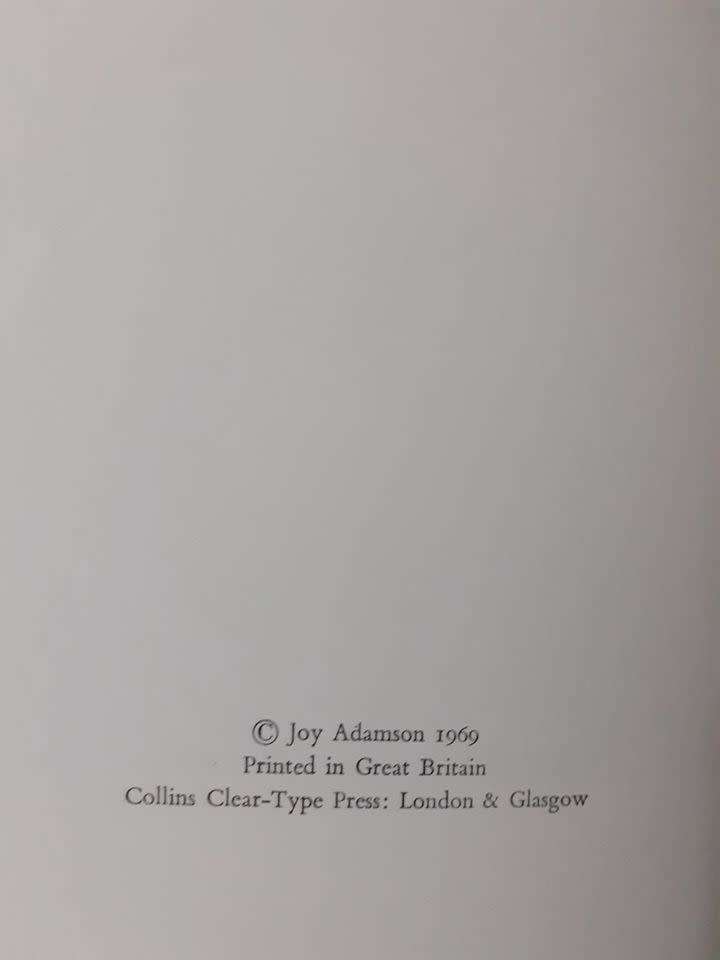 The Spotted Sphinx ~ Joy Adamson