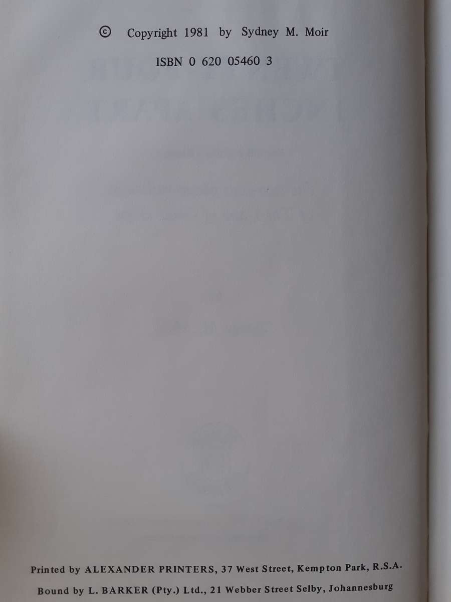 24 Inches Apart ~ Sydney Moir