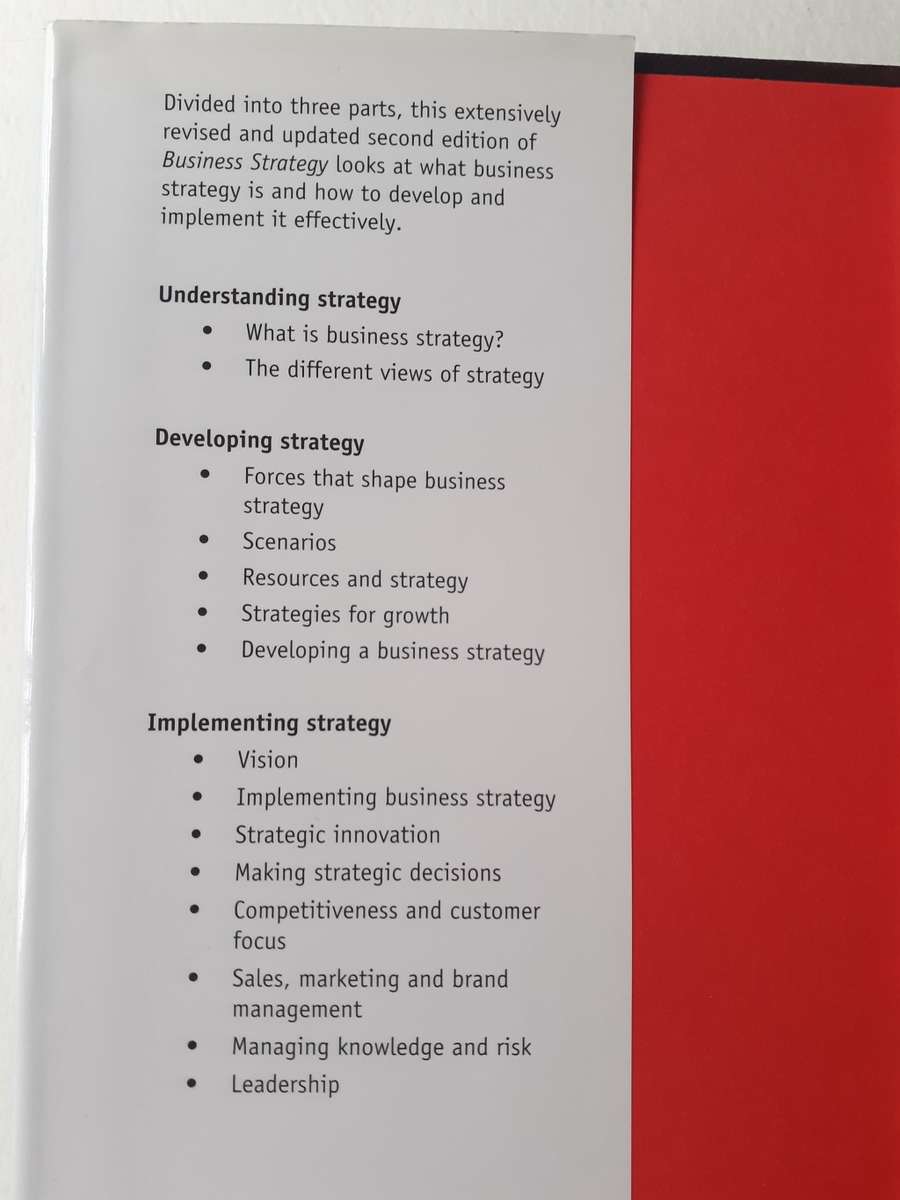 Business Strategy ~ Jeremy Kourdi