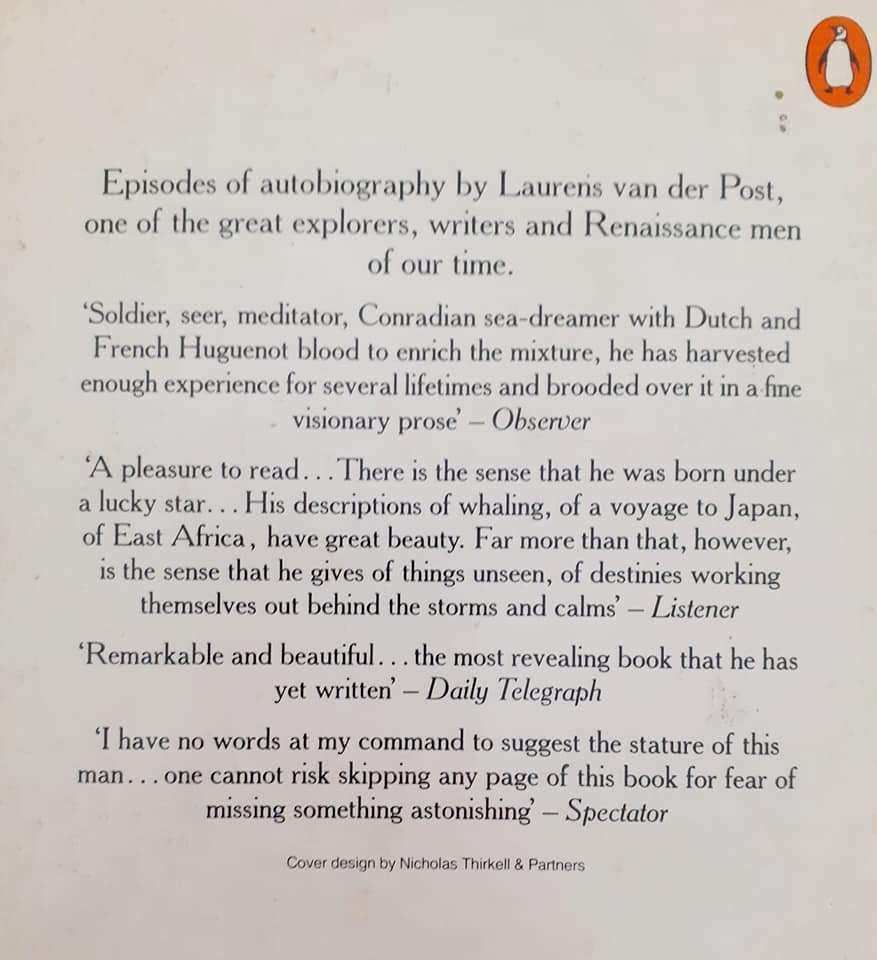 Yet Being Someone Other ~ Laurens van der Post