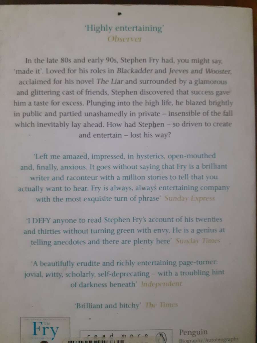 More Fool Me ~ Stephen Fry