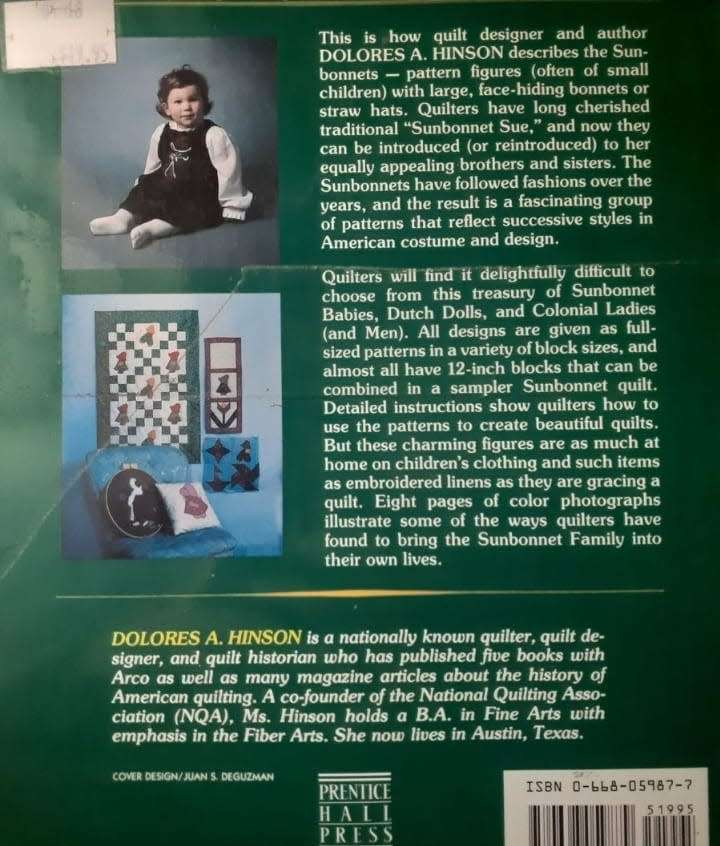 The Sunbonnet Family of Quilt Patterns ~ Dolores A Hinson