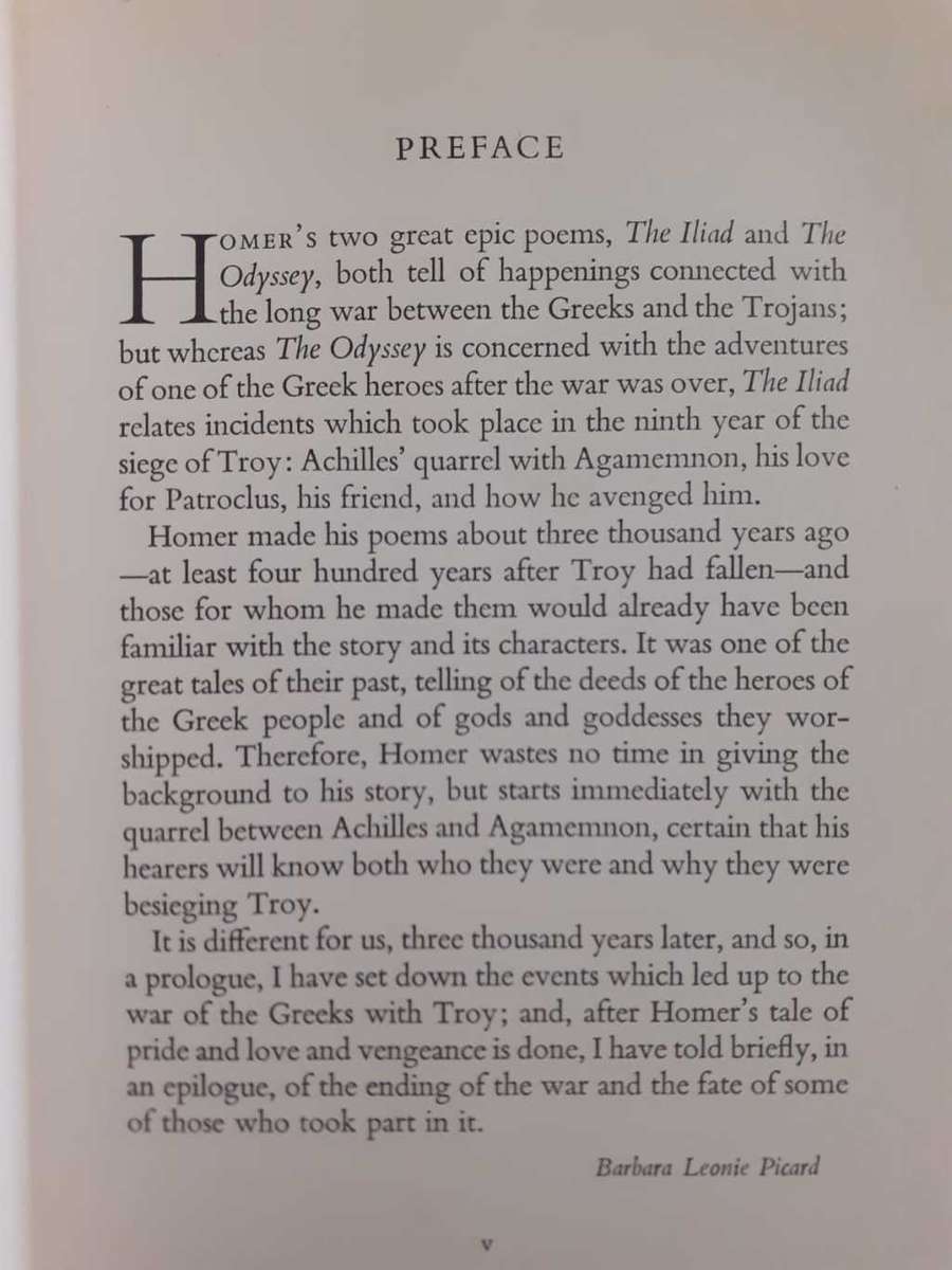 The Iliad of Homer ~ Homer (retold by Barbara Leonie Picard)