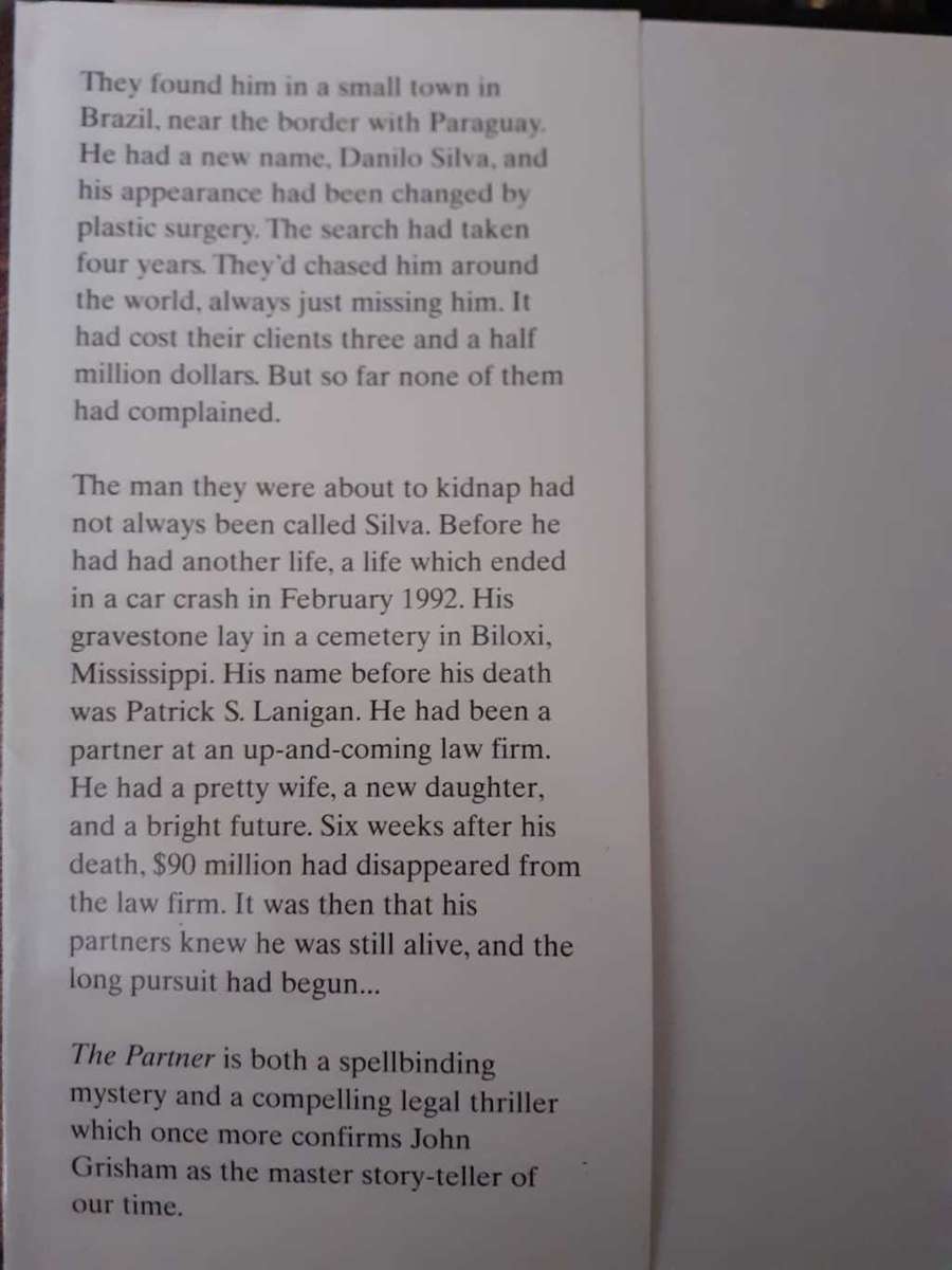 The Partner ~ John Grisham