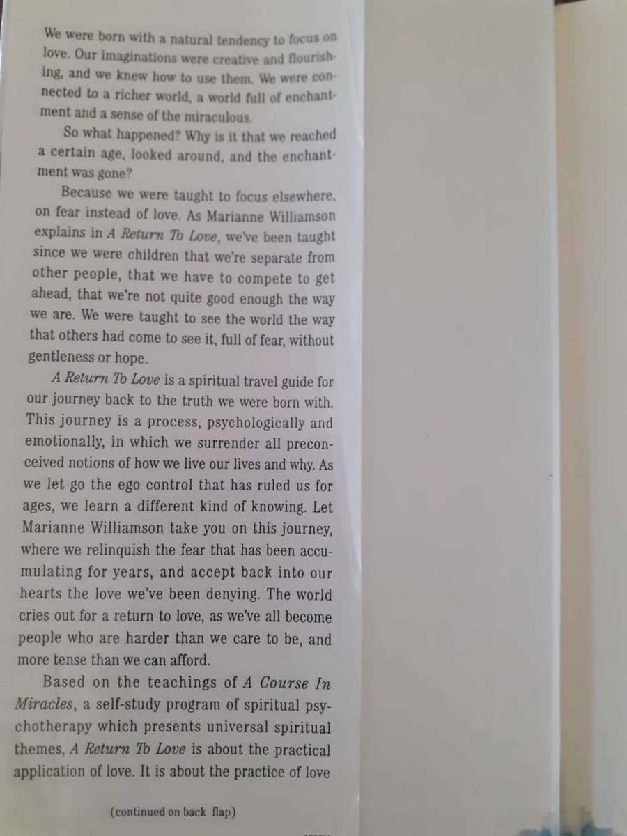 A Return to Love ~ Marianne Williamson