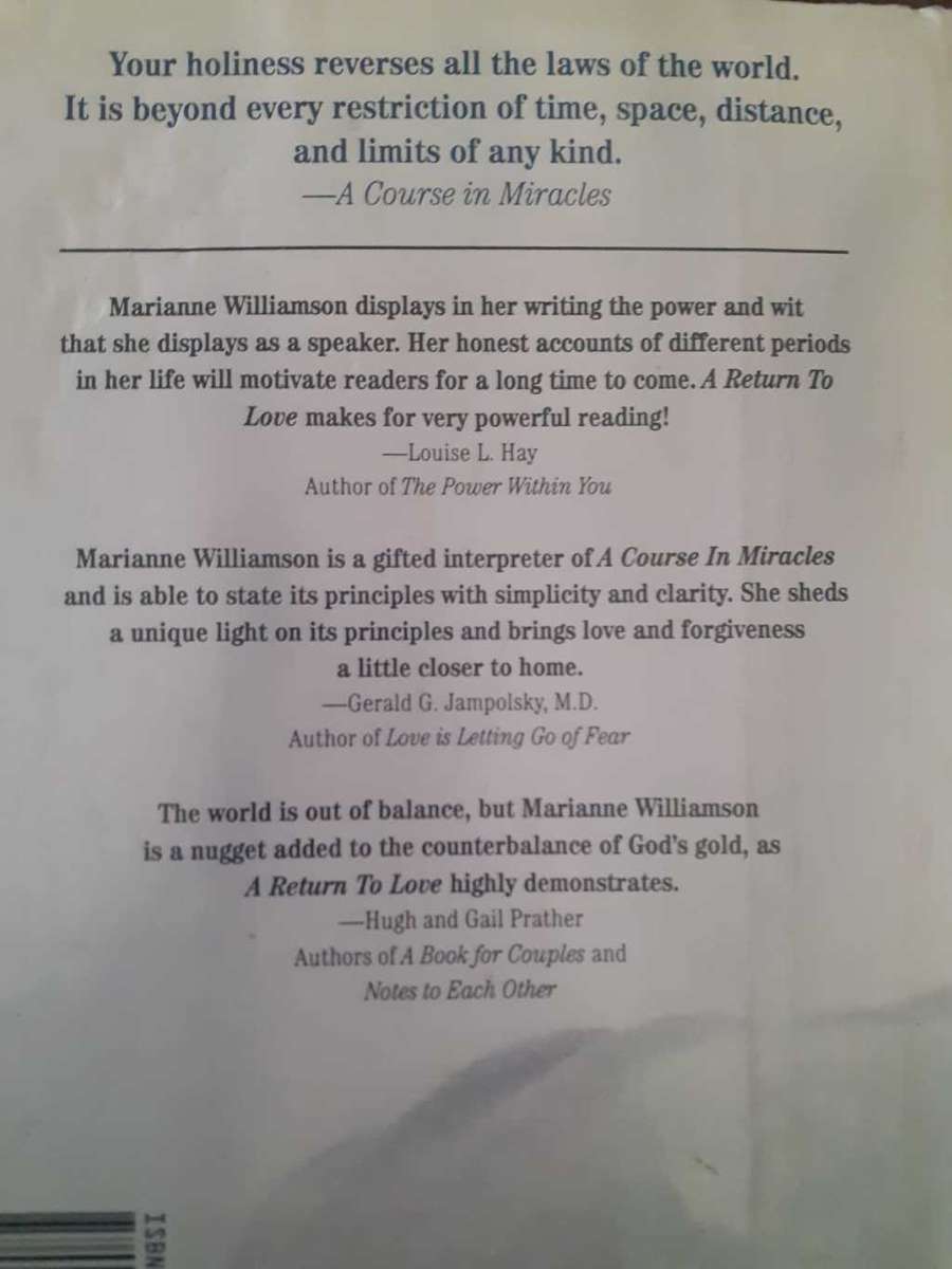 A Return to Love ~ Marianne Williamson