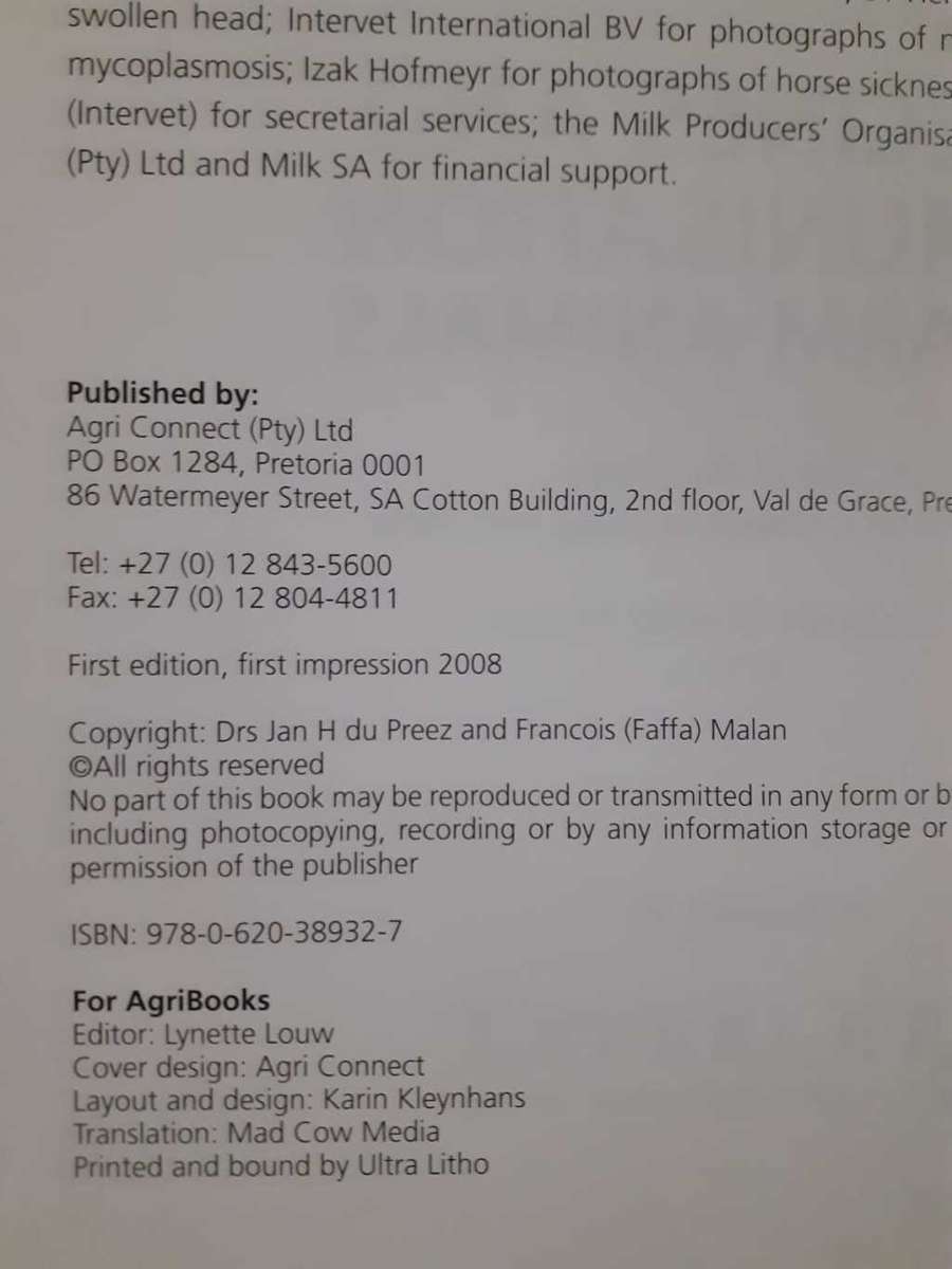 Vaccines and Immunisation of Farm Animals ~ du Preez / Malan