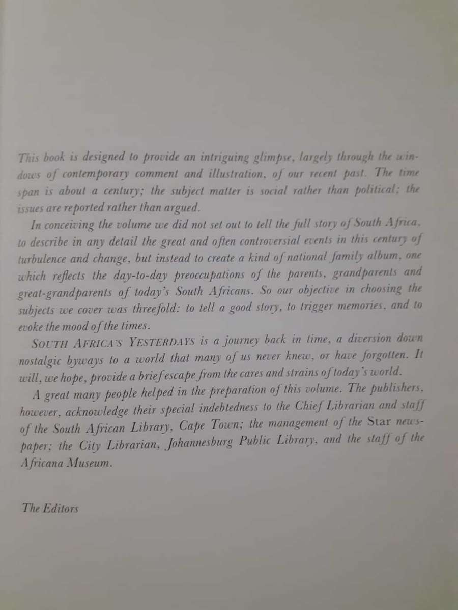 South Africa`s Yesterdays ~ READER`S DIGEST