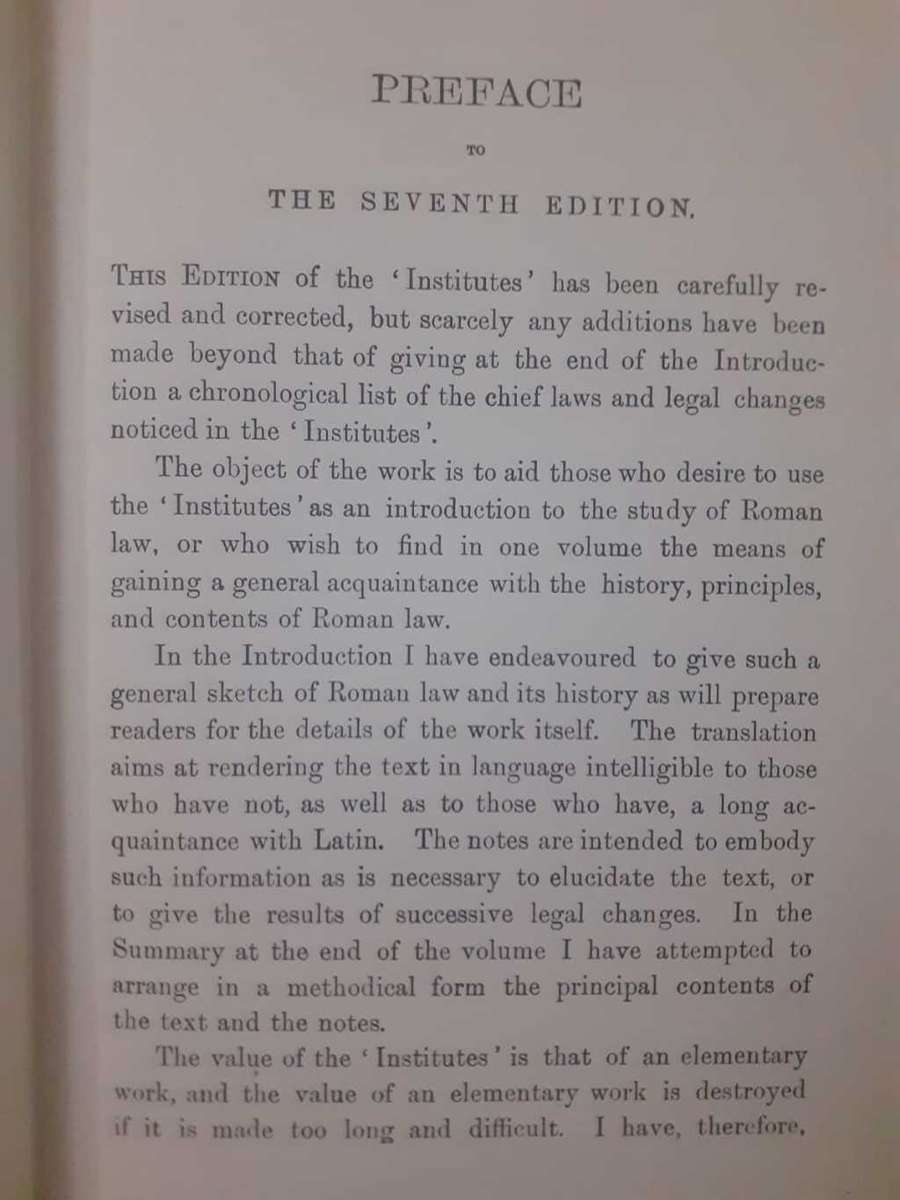 The Institutes of Justinian ~ Thomas Collett Sandars