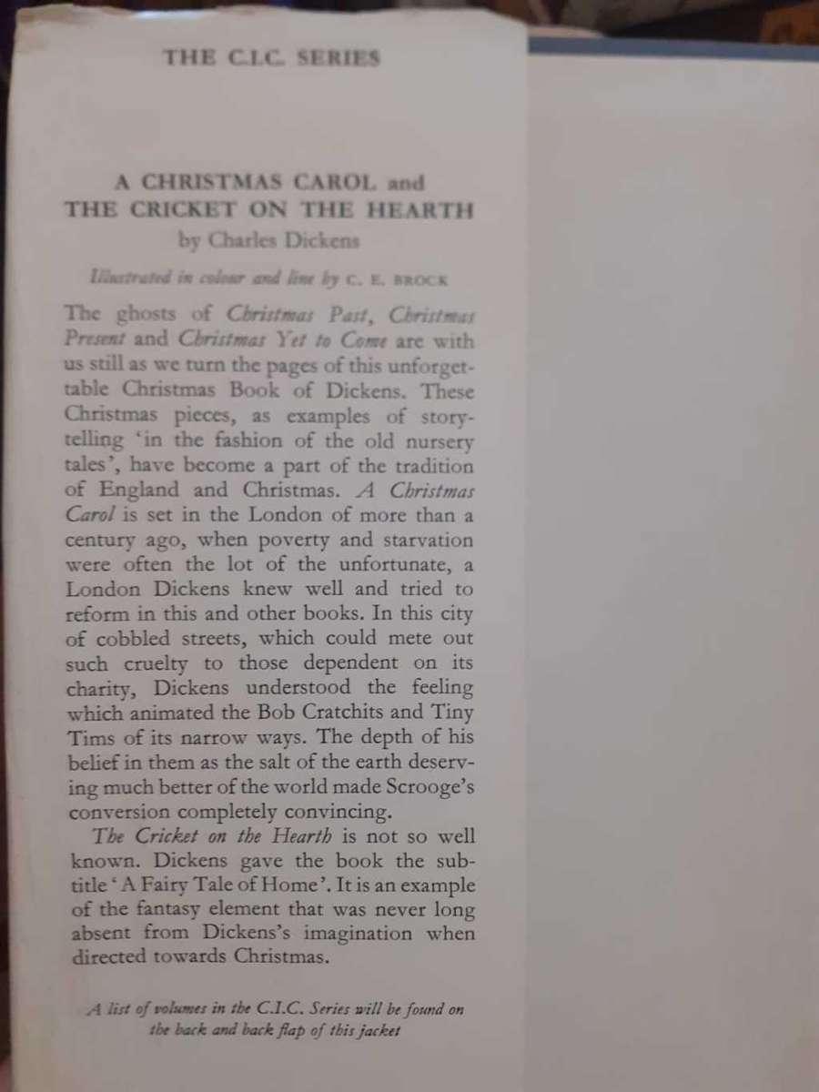 A Christmas Carol / The Cricket on the Hearth ~ Charles Dickens