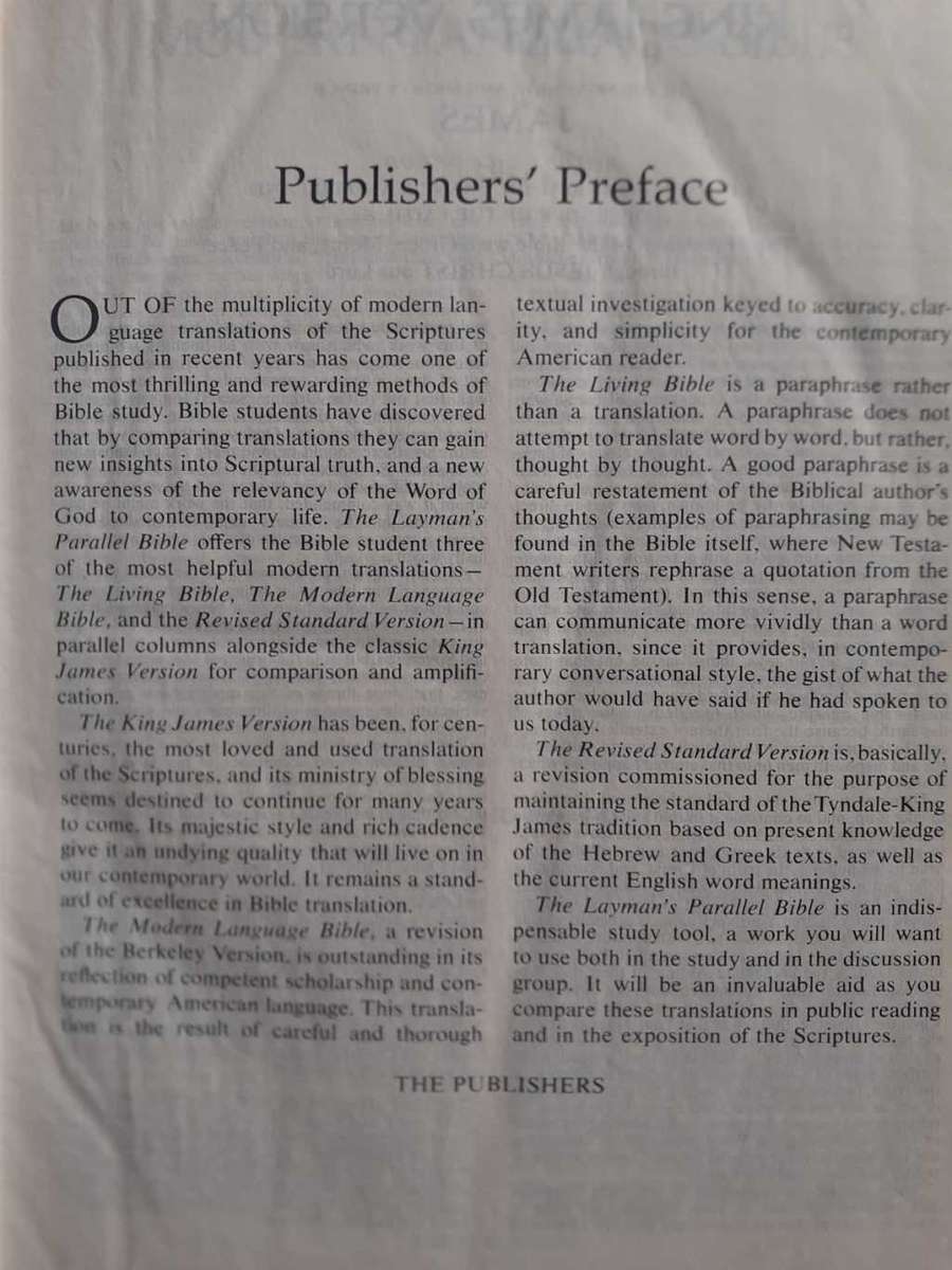 The Layman's Parallel Bible