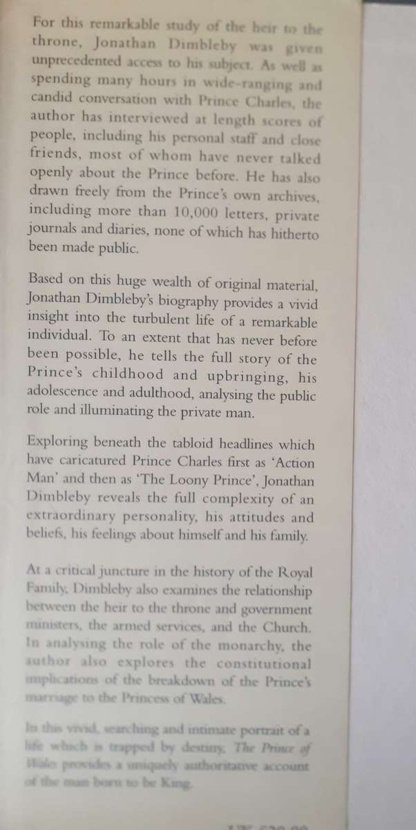 The Prince of Wales ~ Jonathan Dimbleby