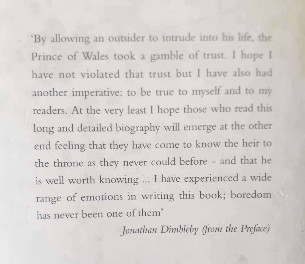 The Prince of Wales ~ Jonathan Dimbleby