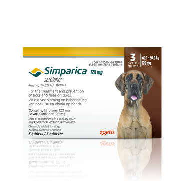 Flea treatment SIMPARICA 40kg to 60kg