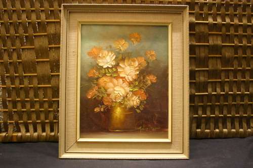 "ROBERT COX" OIL ON BOARD.