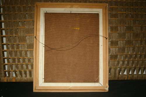 "ROBERT COX" OIL ON BOARD.