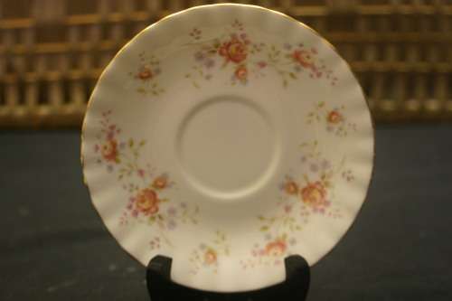 ROYAL ALBERT "PEACH ROSE" SAUCER.