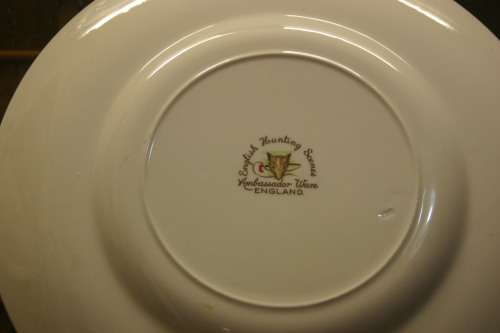 AMBASSADOR WARE ENGLAND, ENGLISH HUNTING SCENES.