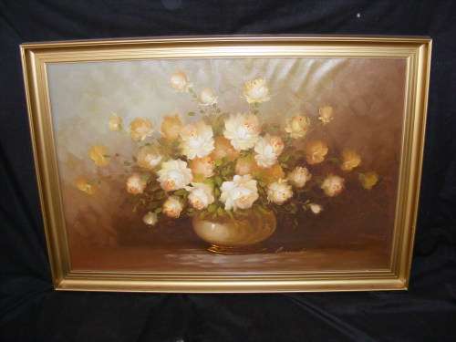 "ROBERT COX". LARGE OIL ON CANVAS. SEE BELOW FOR DETAILS.