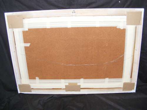 "ROBERT COX". LARGE OIL ON CANVAS. SEE BELOW FOR DETAILS.