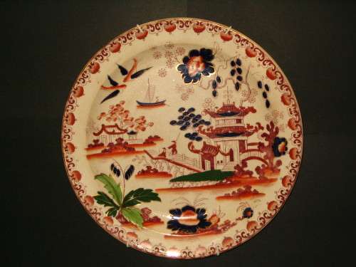 ANTIQUE PIONEER PORCELAIN "IVORY" PLATE