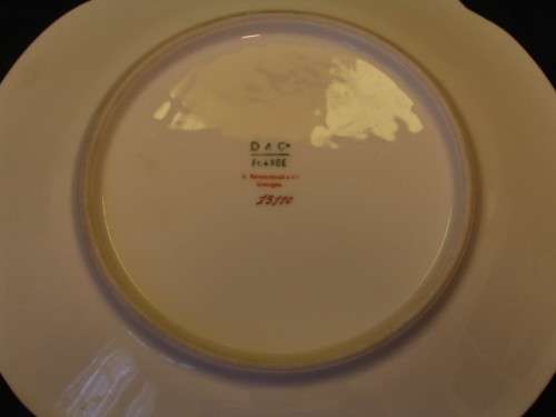 D & Co. LIMOGES FRANCE REPLACEMENT / COLLECTIBLE PLATE.