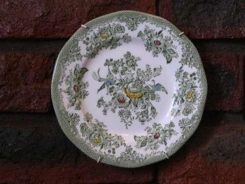 "ENOCH WEDGWOOD" GREEN KENT. REPLACEMENT / COLLECTIBLE TEA PLATE.
