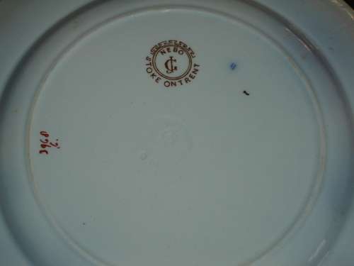 ANTIQUE GEORGE JONES PLATE DIAMETER 23 CM