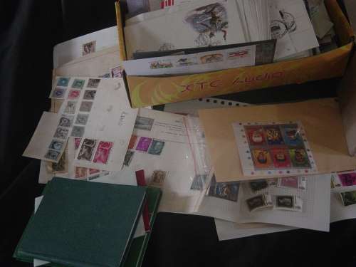 BOX OF STAMPS.& COVERS