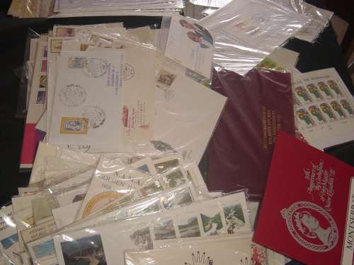 BOX OF STAMPS.& COVERS