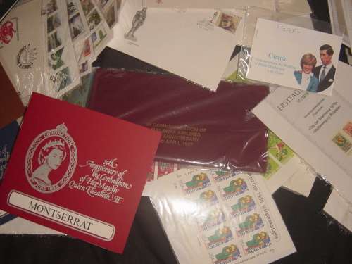 BOX OF STAMPS.& COVERS