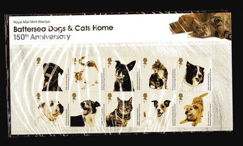 ROYAL MAIL PRESENTATION PACK BATTERSEA DOGS AND CATS HOME 150TH ANNIVERSARY.