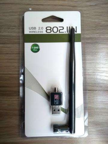 USB 2.0 Wireless 802.11N 1200Mbps WIFI Adapter for Desktop PC