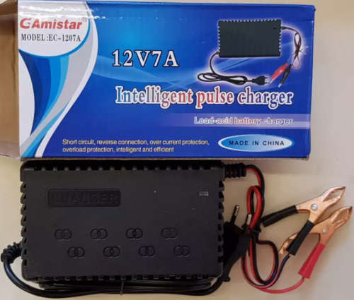 Intelligent pulse charger 12V7A