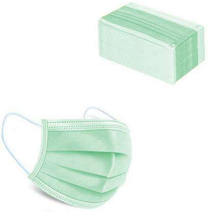 Disposable Face Masks Box of 50`s (Dark Green)