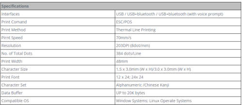 58mm USB POS Receipt Label Thermal Printer