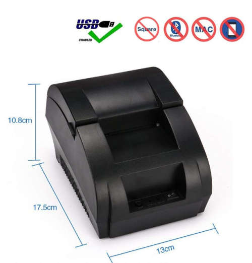 58mm USB POS Receipt Label Thermal Printer