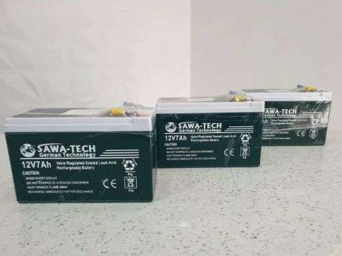 SAWA TECH BATTERY 12V7AH (Black)