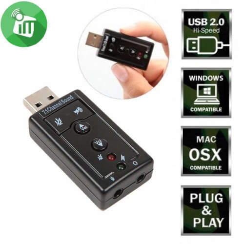 Usb Sound Card 7.1 Channel 3D Surround
