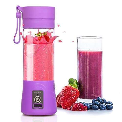 USB Rechargeable Mini Portable Electric Fruit Juicer Blender Smoothie Maker