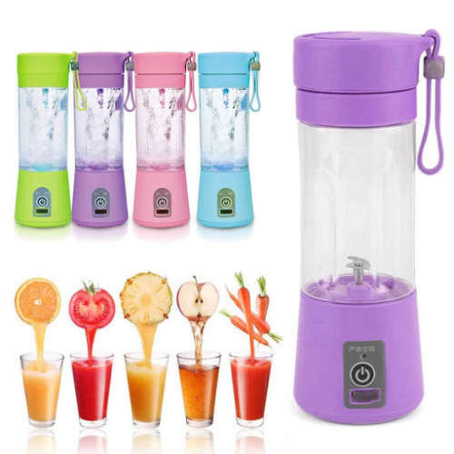 USB Rechargeable Mini Portable Electric Fruit Juicer Blender Smoothie Maker