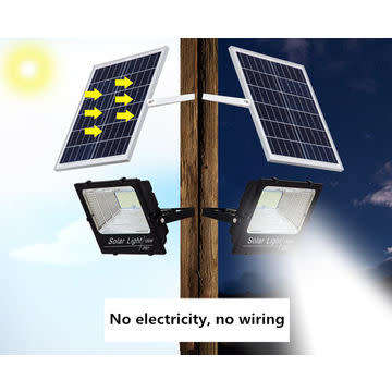 High Quality IP67 Waterproof 25W Solar Led Flood Light with senor and remote control