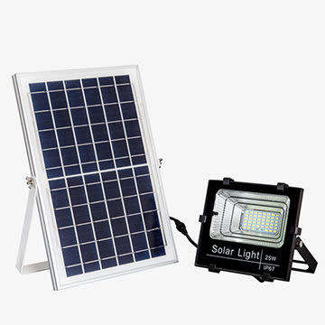 High Quality IP67 Waterproof 25W Solar Led Flood Light with senor and remote control
