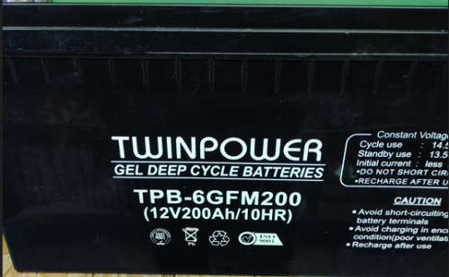 TwinPower 12V 200AH Gel Deep Cycle Battery