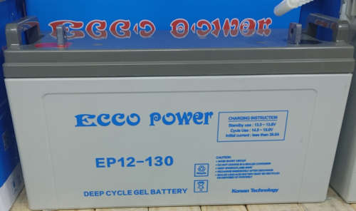 Ecco Power EP12-130 12V 130 Ah Deep Cycle Gel Battery